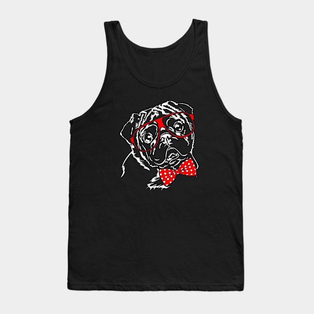 Funny Cute Pug mom dog lover Tank Top by wilsigns